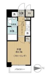 エクセリア芝大門 3階 間取り図