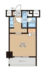 レジディア新横浜 404 間取り図
