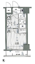 グランド・ガーラ麻布十番 5階 間取り図