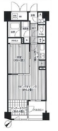 コスモリード新宿余丁町 405 間取り図