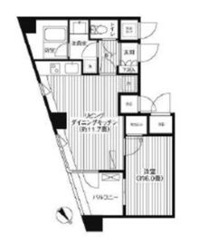 コスモリード新宿余丁町 212 間取り図