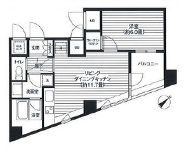 アーバス新宿余丁町 409 間取り図