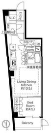 343 RESIDENCE NISHIAZABU (343レジデンス西麻布) 201 間取り図