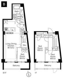 343 RESIDENCE NISHIAZABU (343レジデンス西麻布) 202 間取り図