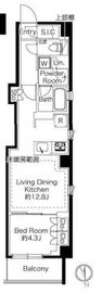 343 RESIDENCE NISHIAZABU (343レジデンス西麻布) 301 間取り図