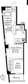 343 RESIDENCE NISHIAZABU (343レジデンス西麻布) 404 間取り図