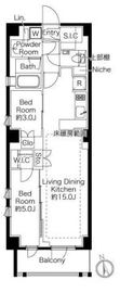 343 RESIDENCE NISHIAZABU (343レジデンス西麻布) 302 間取り図