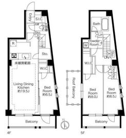 343 RESIDENCE NISHIAZABU (343レジデンス西麻布) 503 間取り図