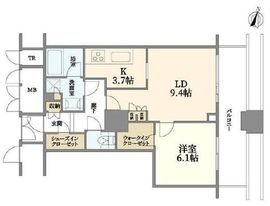 ヴィナシス金町タワーレジデンス 6階 間取り図