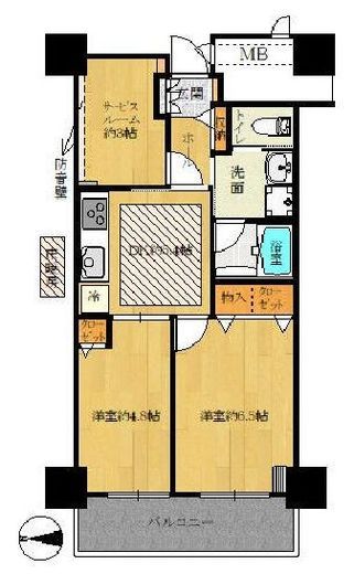イーストコア曳舟一番館 2階 間取り図