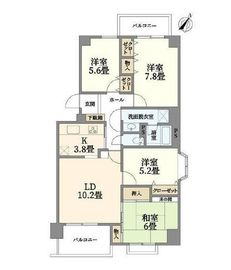 コスモアージュ西葛西 6階 間取り図