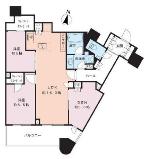 パークタワー勝どきミッド/サウス 37階 間取り図