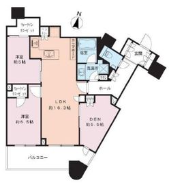 パークタワー勝どきミッド/サウス 37階 間取り図