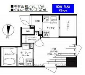 グランドコンシェルジュ神楽坂α 2階 間取り図