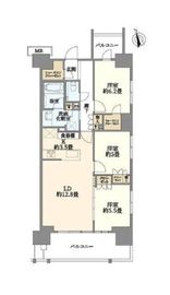 プラウド二子玉川 11階 間取り図