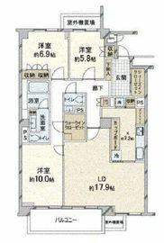 深沢パークマンション 5階 間取り図