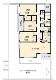 ヒルズ久我山 104 間取り図