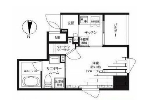 グランドコンシェルジュ神楽坂α 5階 間取り図