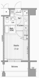 ガーラ・プレシャス横濱関内 8階 間取り図