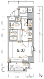 XEBEC川崎II (ジーベック川崎2) 7階 間取り図