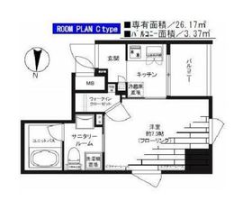 グランドコンシェルジュ神楽坂α 7階 間取り図