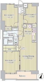 コア・スターレ西大井 10階 間取り図