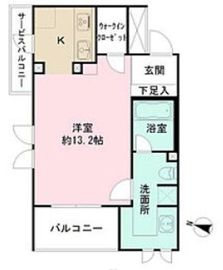 マーサル中野坂上 206 間取り図