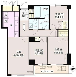 パーク・ハイム荻窪 4階 間取り図