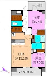 リビオ世田谷松原 2階 間取り図