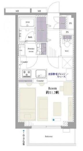 エスポワール渋谷松濤 6階 間取り図