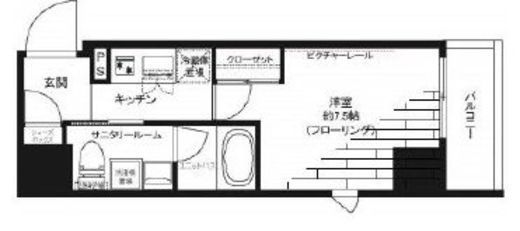 グランドコンシェルジュ神楽坂α 3階 間取り図