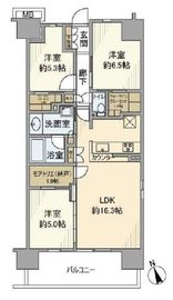 リビオシティ南砂町ステーションサイト 3階 間取り図