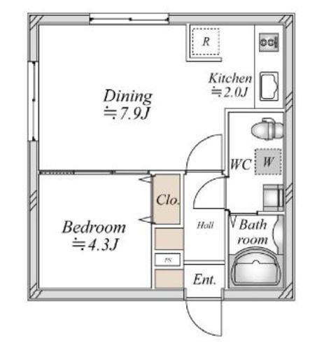 アーバンパーク方南町 201 間取り図