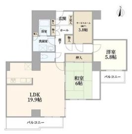 渋谷グランドハイツ 5階 間取り図