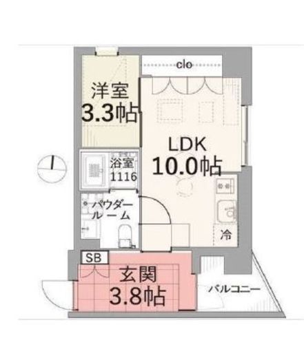 TAS上北沢レジデンス 3階 間取り図