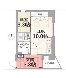 TAS上北沢レジデンス 3階 間取り図