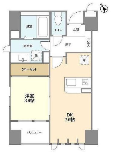 クリスタルパレス 1801 間取り図