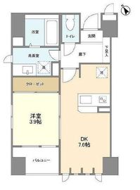 クリスタルパレス 1801 間取り図