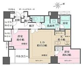 ザ・パークハウスグラン三番町26 14階 間取り図