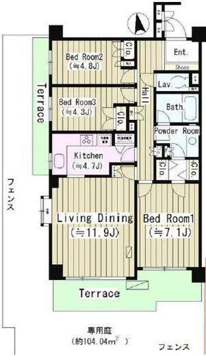 要町ガーデンハイツ 102 間取り図