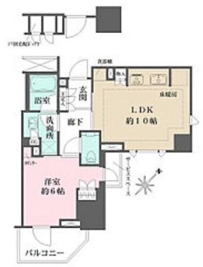 ザ・パークハウス麹町レジデンス 3階 間取り図