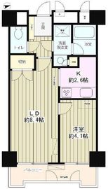 WOOD PALACE 404 間取り図