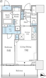 パークタワー西新宿 909 間取り図
