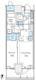 パークタワー西新宿 1015 間取り図