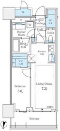 パークタワー西新宿 714 間取り図
