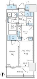 パークタワー西新宿 913 間取り図