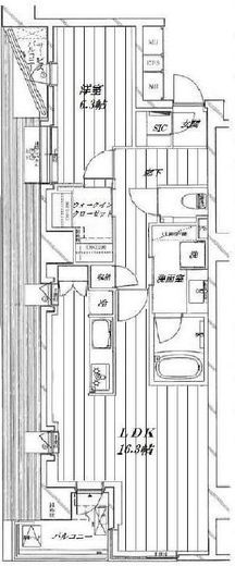 ヴィーナパーク富ヶ谷 5階 間取り図
