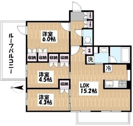 オープンレジデンシア羽根木の森 3階 間取り図
