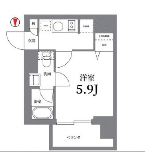 Log武蔵小杉 3階 間取り図