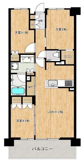 プラウドシティ方南町 3階 間取り図